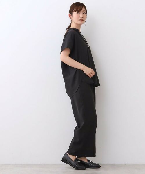 Reflect / リフレクト セットアップ | 【E‐QUALITY／ウエスト総ゴム／セットアップ／単品使いOK◎】ブラウス＋ストレートパンツセット | 詳細12