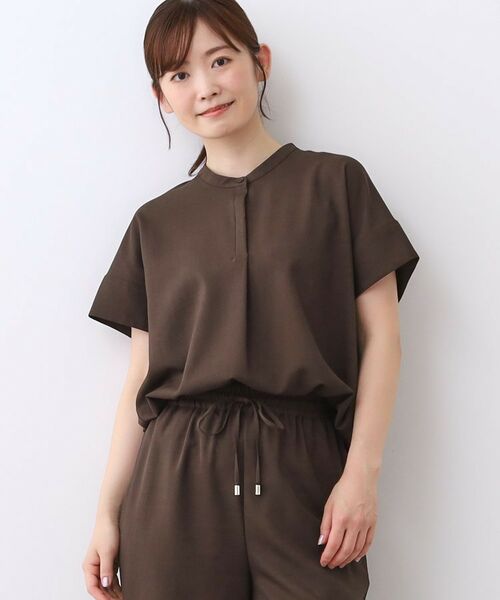 Reflect / リフレクト セットアップ | 【E‐QUALITY／ウエスト総ゴム／セットアップ／単品使いOK◎】ブラウス＋ストレートパンツセット | 詳細15