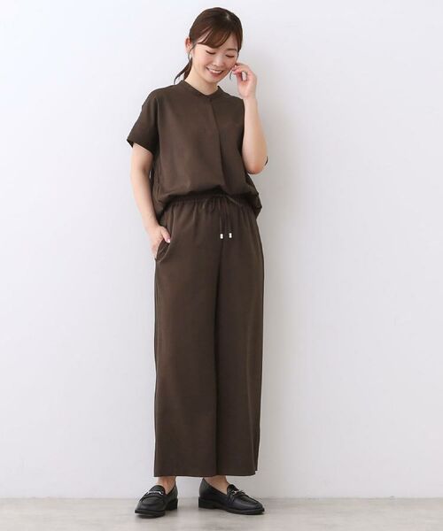 Reflect / リフレクト セットアップ | 【E‐QUALITY／ウエスト総ゴム／セットアップ／単品使いOK◎】ブラウス＋ストレートパンツセット | 詳細18