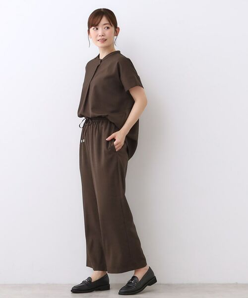 Reflect / リフレクト セットアップ | 【E‐QUALITY／ウエスト総ゴム／セットアップ／単品使いOK◎】ブラウス＋ストレートパンツセット | 詳細20