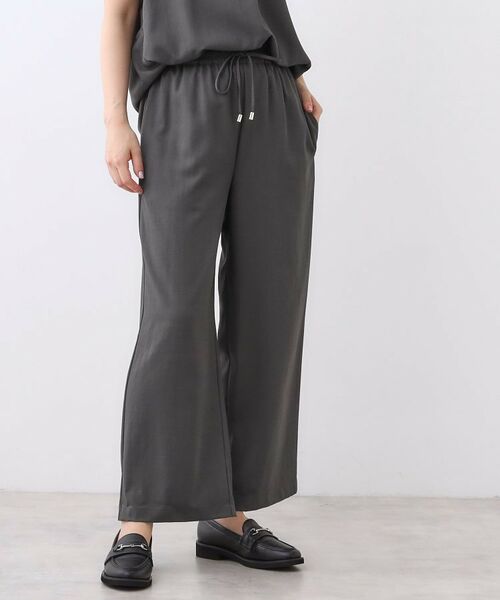 Reflect / リフレクト セットアップ | 【E‐QUALITY／ウエスト総ゴム／セットアップ／単品使いOK◎】ブラウス＋ストレートパンツセット | 詳細3