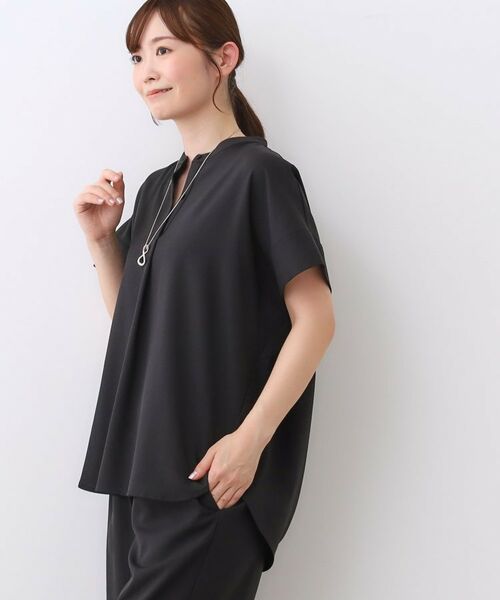 Reflect / リフレクト セットアップ | 【E‐QUALITY／ウエスト総ゴム／セットアップ／単品使いOK◎】ブラウス＋ストレートパンツセット | 詳細8