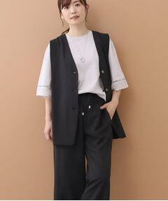 Reflect / リフレクト セットアップ | 【ウエスト総ゴム／セットアップ／単品使いOK◎】ベスト＋ストレートパンツセット