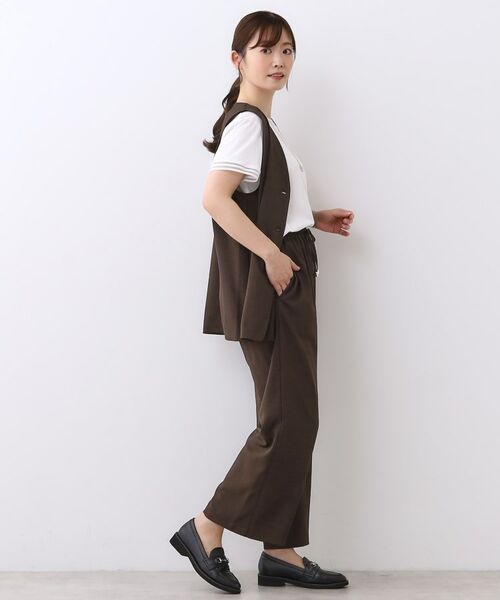 Reflect / リフレクト セットアップ | 【ウエスト総ゴム／セットアップ／単品使いOK◎】ベスト＋ストレートパンツセット | 詳細12