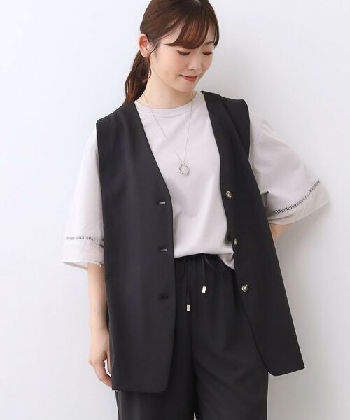 Reflect / リフレクト セットアップ | 【ウエスト総ゴム／セットアップ／単品使いOK◎】ベスト＋ストレートパンツセット | 詳細15