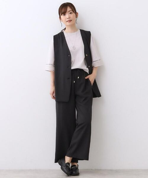 Reflect / リフレクト セットアップ | 【ウエスト総ゴム／セットアップ／単品使いOK◎】ベスト＋ストレートパンツセット | 詳細18