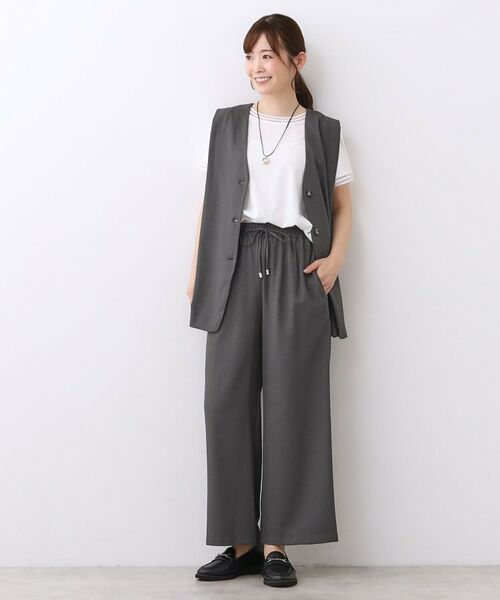 Reflect / リフレクト セットアップ | 【ウエスト総ゴム／セットアップ／単品使いOK◎】ベスト＋ストレートパンツセット | 詳細5
