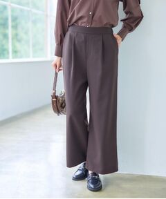 Reflect / リフレクト ショート・ハーフ・半端丈パンツ | 【すっきりシルエット】ワイドクロップドパンツ