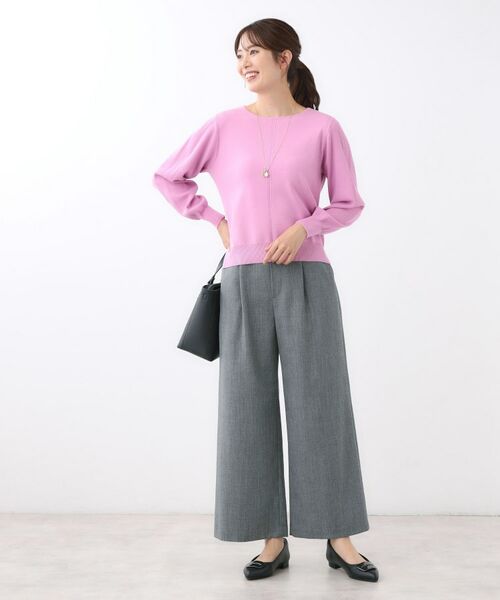 Reflect / リフレクト ショート・ハーフ・半端丈パンツ | 【すっきりシルエット】ワイドクロップドパンツ | 詳細11