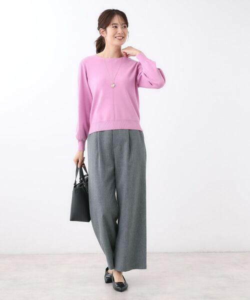 Reflect / リフレクト ショート・ハーフ・半端丈パンツ | 【すっきりシルエット】ワイドクロップドパンツ | 詳細12