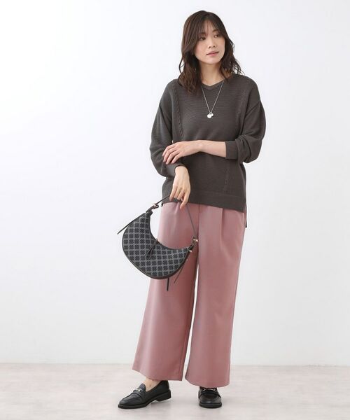 Reflect / リフレクト ショート・ハーフ・半端丈パンツ | 【すっきりシルエット】ワイドクロップドパンツ | 詳細23