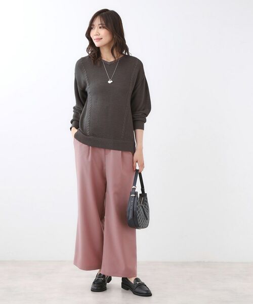 Reflect / リフレクト ショート・ハーフ・半端丈パンツ | 【すっきりシルエット】ワイドクロップドパンツ | 詳細24