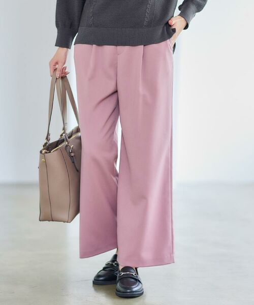 Reflect / リフレクト ショート・ハーフ・半端丈パンツ | 【すっきりシルエット】ワイドクロップドパンツ | 詳細9