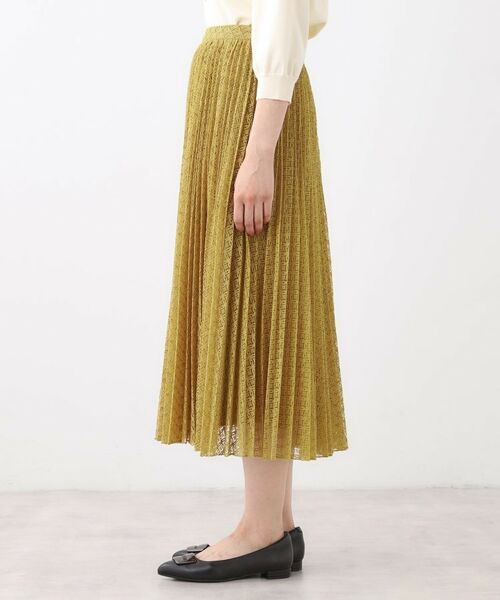 Reflect / リフレクト ロング・マキシ丈スカート | 【イージーケア】サークルダイヤ柄レースプリーツスカート | 詳細19