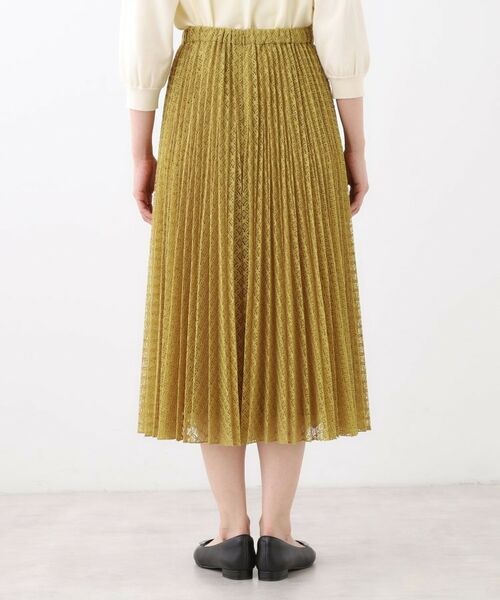 Reflect / リフレクト ロング・マキシ丈スカート | 【イージーケア】サークルダイヤ柄レースプリーツスカート | 詳細20