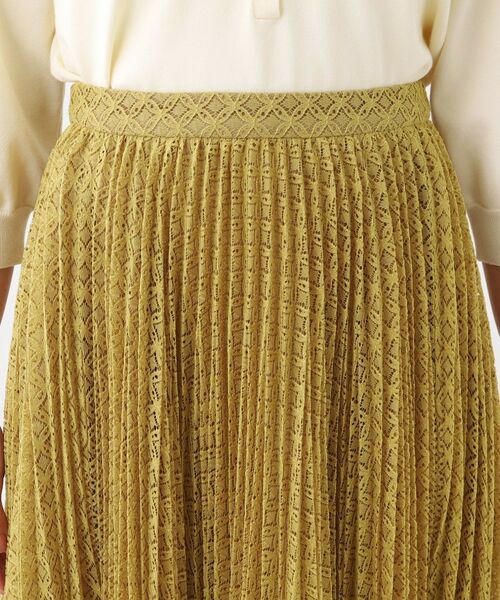 Reflect / リフレクト ロング・マキシ丈スカート | 【イージーケア】サークルダイヤ柄レースプリーツスカート | 詳細21