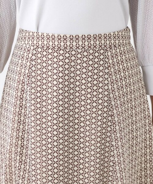 Reflect / リフレクト スカート | 【きちんと見え/セットアップ可/通勤におすすめ◎】フレアプリントスカート | 詳細21