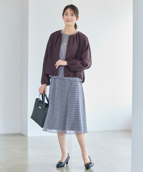 Reflect / リフレクト スカート | 【きちんと見え/セットアップ可/通勤におすすめ◎】フレアプリントスカート | 詳細3