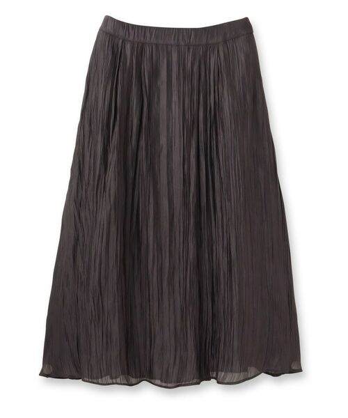 Reflect / リフレクト ロング・マキシ丈スカート | 【秋映え／華やかな揺れ感】ワッシャー加工タックフレアロングスカート | 詳細9