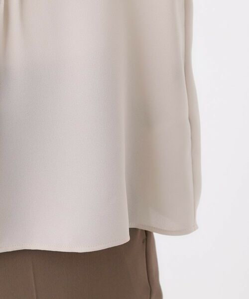 Reflect / リフレクト シャツ・ブラウス | 【配色ボウタイ付き】八分袖ジョーゼットブラウス | 詳細24