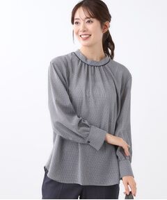 Reflect / リフレクト シャツ・ブラウス | 【長め丈／ドライタッチ】ガンクラブチェック柄ブラウス