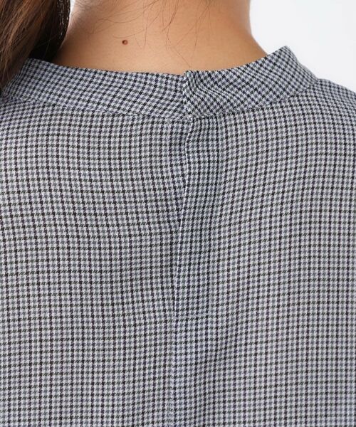 Reflect / リフレクト シャツ・ブラウス | 【長め丈／ドライタッチ】ガンクラブチェック柄ブラウス | 詳細14