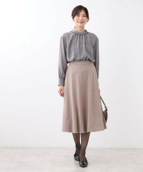 Reflect / リフレクト シャツ・ブラウス | 【長め丈／ドライタッチ】ガンクラブチェック柄ブラウス | 詳細3