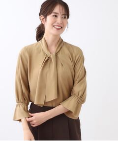 Reflect / リフレクト シャツ・ブラウス | 【キレイめスタイル／通勤におすすめ◎】ボウタイシャンブレーカラーブラウス