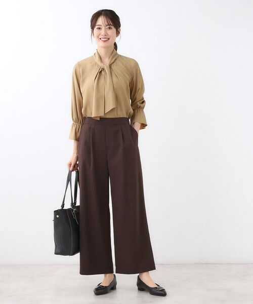 Reflect / リフレクト シャツ・ブラウス | 【キレイめスタイル/通勤におすすめ◎】ボウタイシャンブレーカラーブラウス | 詳細11