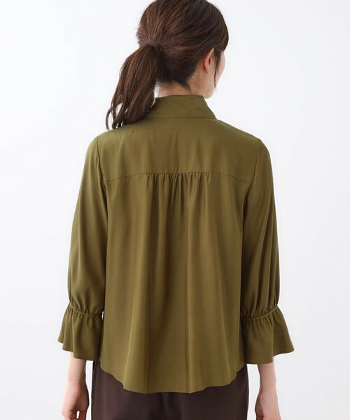 Reflect / リフレクト シャツ・ブラウス | 【キレイめスタイル/通勤におすすめ◎】ボウタイシャンブレーカラーブラウス | 詳細16