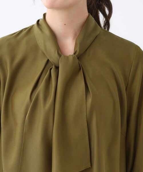 Reflect / リフレクト シャツ・ブラウス | 【キレイめスタイル/通勤におすすめ◎】ボウタイシャンブレーカラーブラウス | 詳細17