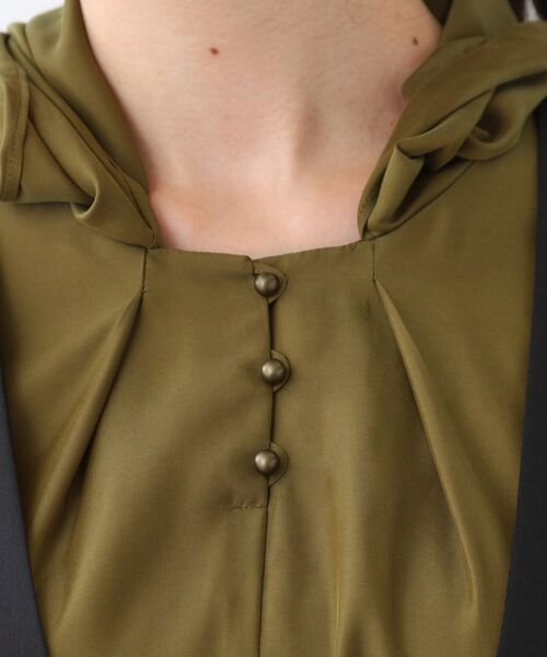 Reflect / リフレクト シャツ・ブラウス | 【キレイめスタイル/通勤におすすめ◎】ボウタイシャンブレーカラーブラウス | 詳細18