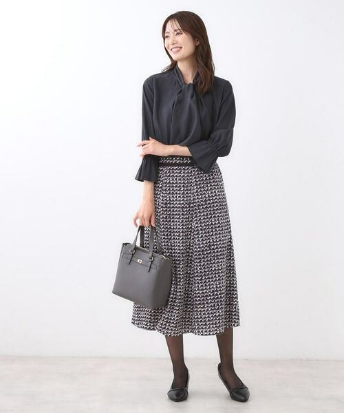 Reflect / リフレクト シャツ・ブラウス | 【キレイめスタイル/通勤におすすめ◎】ボウタイシャンブレーカラーブラウス | 詳細3