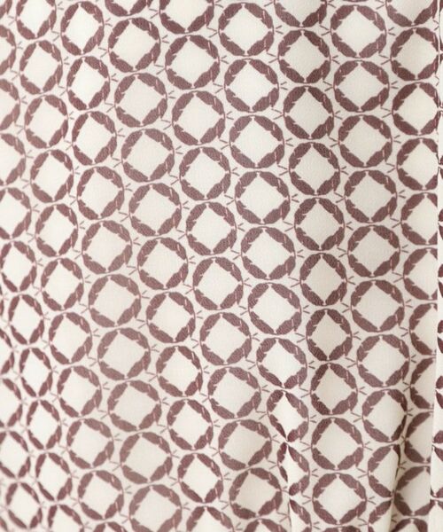 Reflect / リフレクト シャツ・ブラウス | 【きちんと見え/セットアップ可/通勤におすすめ◎】ペプラムプリントブラウス | 詳細13