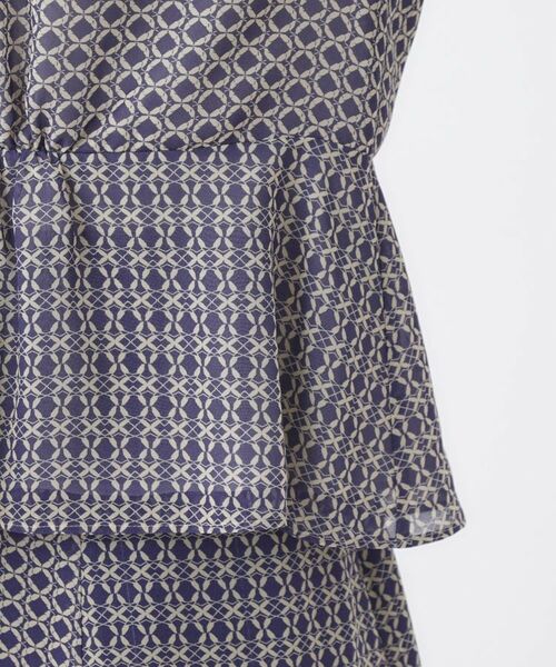 Reflect / リフレクト シャツ・ブラウス | 【きちんと見え/セットアップ可/通勤におすすめ◎】ペプラムプリントブラウス | 詳細25