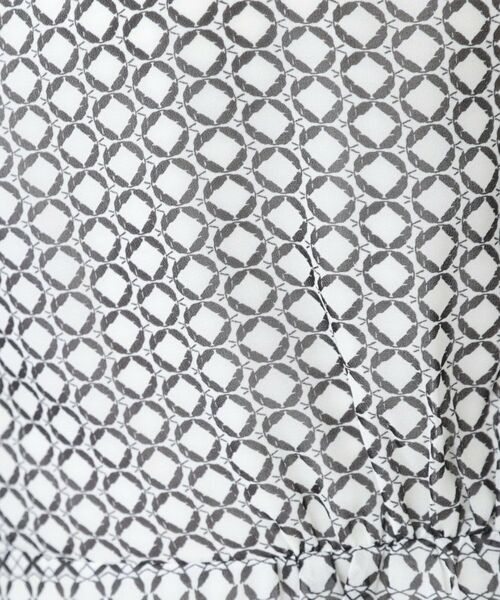 Reflect / リフレクト シャツ・ブラウス | 【きちんと見え/セットアップ可/通勤におすすめ◎】ペプラムプリントブラウス | 詳細9