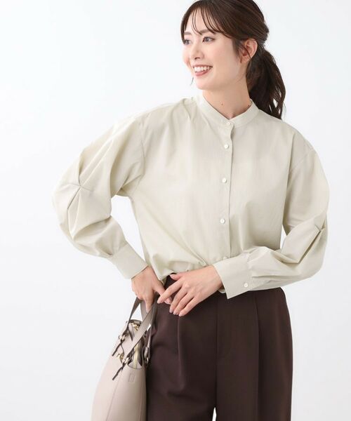 Reflect / リフレクト シャツ・ブラウス | 【さらっと一枚で決まる/重ね着にもおすすめ◎】タックスリーブシャツブラウス | 詳細15