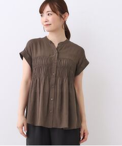 Reflect / リフレクト シャツ・ブラウス | 【二の腕さりげなくカバー】シャーリングブラウス