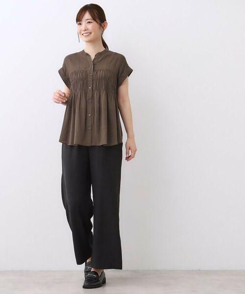 Reflect / リフレクト シャツ・ブラウス | 【二の腕さりげなくカバー】シャーリングブラウス | 詳細11