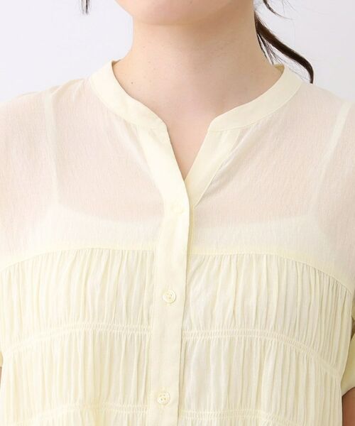 Reflect / リフレクト シャツ・ブラウス | 【二の腕さりげなくカバー】シャーリングブラウス | 詳細17