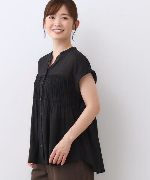 Reflect / リフレクト シャツ・ブラウス | 【二の腕さりげなくカバー】シャーリングブラウス | 詳細2