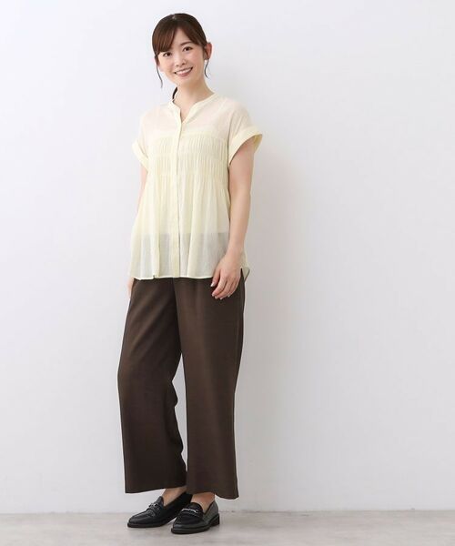 Reflect / リフレクト シャツ・ブラウス | 【二の腕さりげなくカバー】シャーリングブラウス | 詳細6