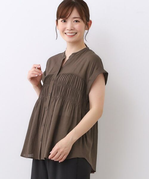 Reflect / リフレクト シャツ・ブラウス | 【二の腕さりげなくカバー】シャーリングブラウス | 詳細9