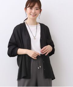 Reflect / リフレクト シャツ・ブラウス | 【体型カバー】シャツ風カーディガン