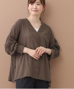 Reflect / リフレクト シャツ・ブラウス | 【体型カバー】シャツ風カーディガン