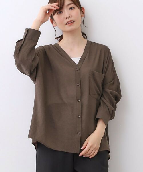 Reflect / リフレクト シャツ・ブラウス | 【体型カバー】シャツ風カーディガン | 詳細5