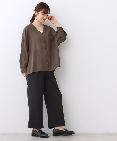 Reflect / リフレクト シャツ・ブラウス | 【体型カバー】シャツ風カーディガン | 詳細7