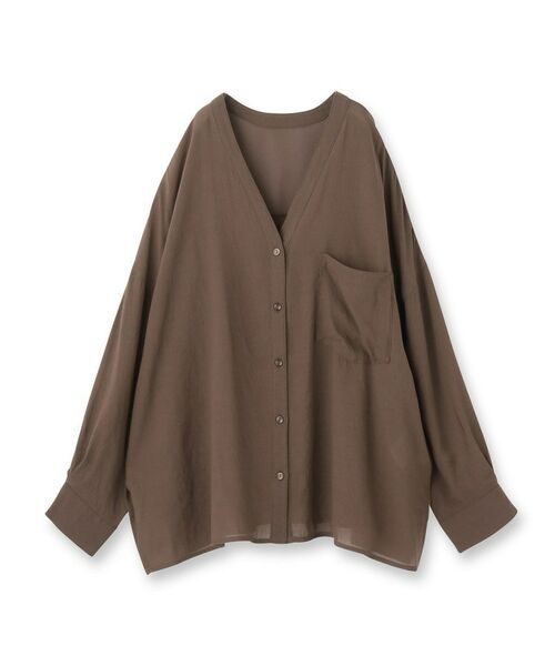 Reflect / リフレクト シャツ・ブラウス | 【体型カバー】シャツ風カーディガン | 詳細9