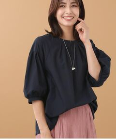 Reflect / リフレクト シャツ・ブラウス | 【E‐QUALITY／体型カバー／ゆったり着られる◎】ストライプ×パフスリーブのブラウス