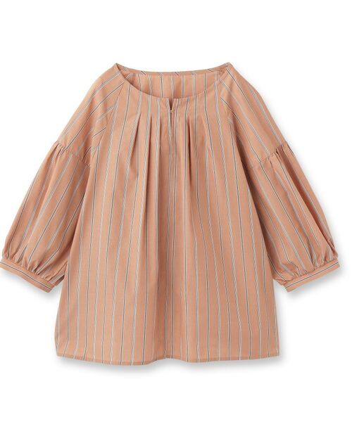 Reflect / リフレクト シャツ・ブラウス | 【E‐QUALITY／体型カバー／ゆったり着られる◎】ストライプ×パフスリーブのブラウス | 詳細13